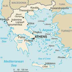 Map of Greece