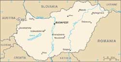 Map of Hungary