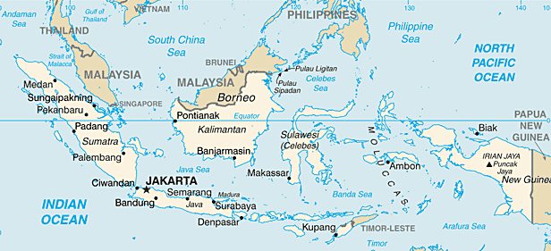 Mapa da Indonsia
