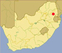 Mapa de Nelspruit