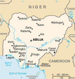 Mapa da Nigéria