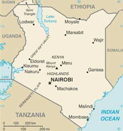 Map of Kenya