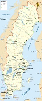 Map of Sweden