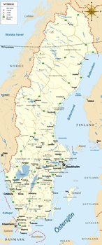 Map of Sweden