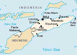 Mapa de Timor-Leste