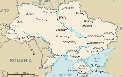 Map of Ukraine