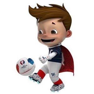 Super Victor - Mascote da Eurocopa de 2016 realizada na Frana