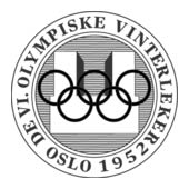 Pôster dos Jogos Olímpicos de Inverno - Oslo 1952