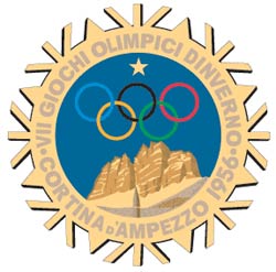 Pôster dos Jogos Olímpicos de Inverno - Cortina d'Ampezzo 1956