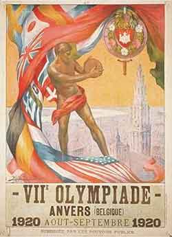 Poster promoting the Olympic Games - Antwerp 1920