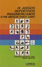 Pôster dos Jogos Pan-Americanos de Caracas - 1983
