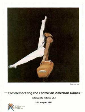 Pôster dos Jogos Pan-Americanos de Indianápolis - 1987