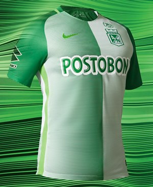 Uniforme 1 do Atlético Nacional na Copa Libertadores da América 2017