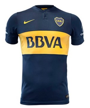 Uniforme 1 do Boca Juniors na Copa Libertadores da Amrica 2015