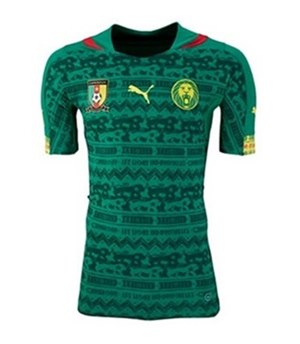Uniforme 1 da Seleção de Camarões para a Copa do Mundo de 2014