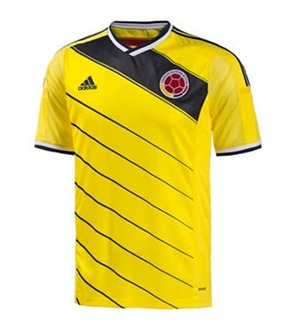 Uniforme 1 da Seleo da Colmbia para a Copa do Mundo de 2014