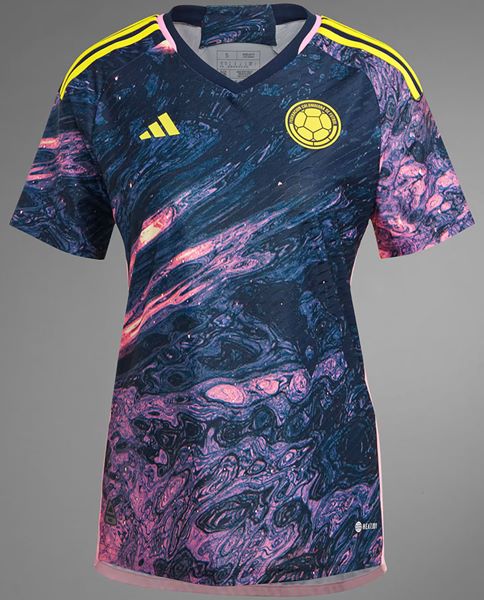 Uniforme 2 da Seleo da Colmbia para a Copa do Mundo Feminina de 2023