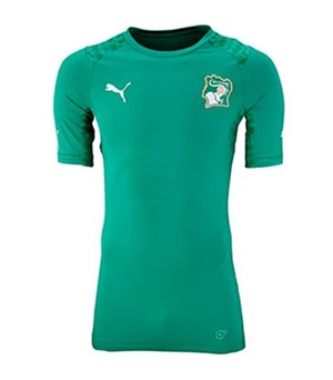 Uniforme 2 da Seleo da Costa do Marfim para a Copa do Mundo de 2014