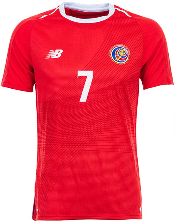 Uniforme 1 da Seleção da Costa Rica para a Copa do Mundo de 2018