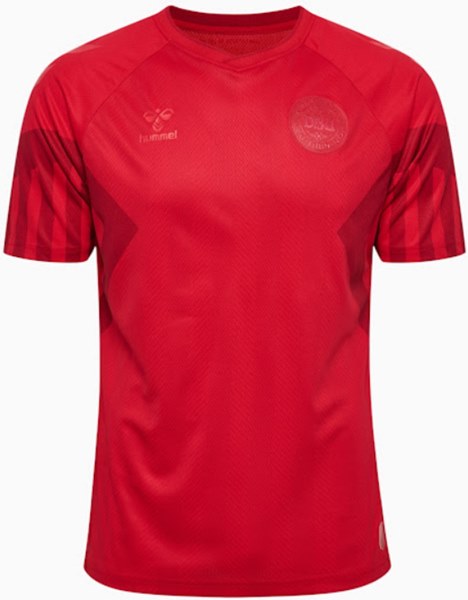 Uniforme 1 da Seleção da Dinamarca para a Copa do Mundo de 2022