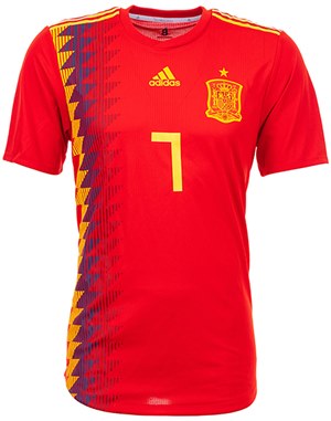 Uniforme 1 da Seleção da Espanha para a Copa do Mundo de 2018