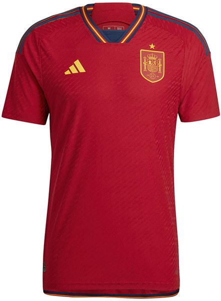 Uniforme 1 da Seleo da Espanha para a Copa do Mundo de 2022