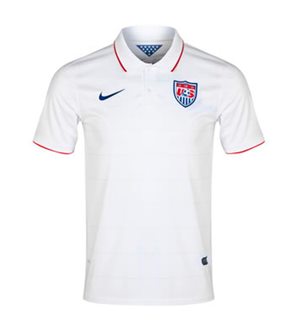 Uniforme 1 da Seleção dos Estados Unidos para a Copa do Mundo de 2014