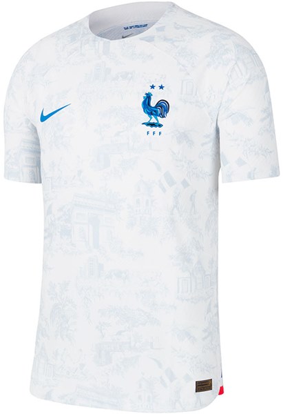 Uniforme 2 da Seleo da Frana para a Copa do Mundo de 2022