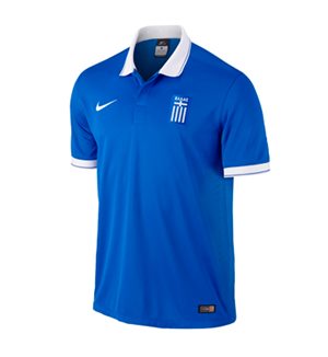 Uniforme 2 da Seleo da Grcia para a Copa do Mundo de 2014