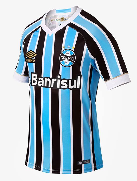 Uniforme 1 do Grêmio na Copa Libertadores da América 2018