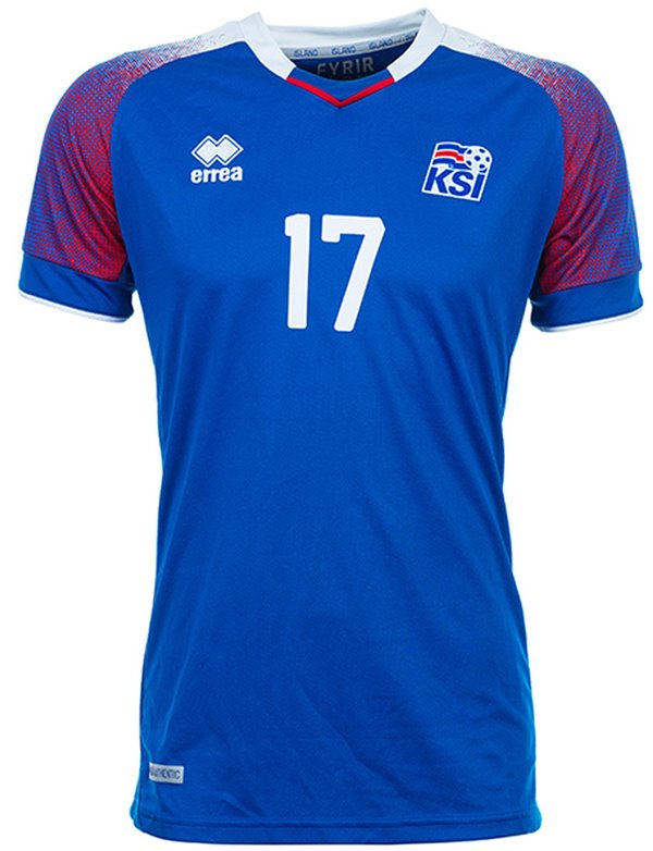 Uniforme 1 da Seleo da Islndia para a Copa do Mundo de 2018