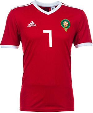 Uniforme 1 da Seleção de Marrocos para a Copa do Mundo de 2018