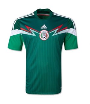 Uniforme 1 da Seleção do México para a Copa do Mundo de 2014