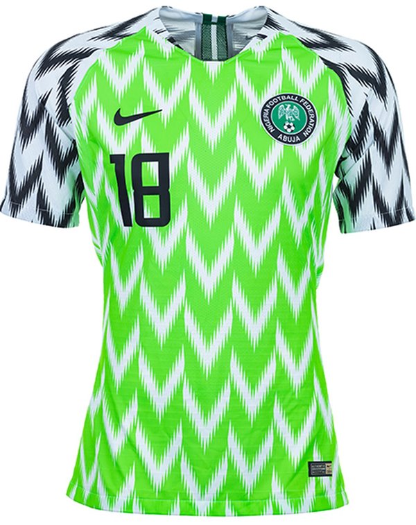 Uniforme 1 da Seleo da Nigria para a Copa do Mundo de 2018