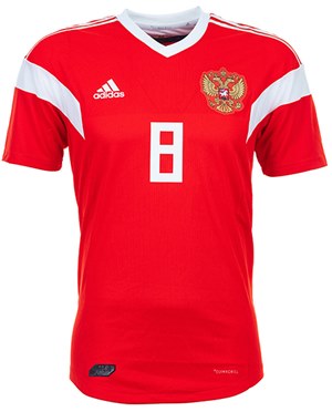 Uniforme 1 da Seleção da Rússia para a Copa do Mundo de 2018