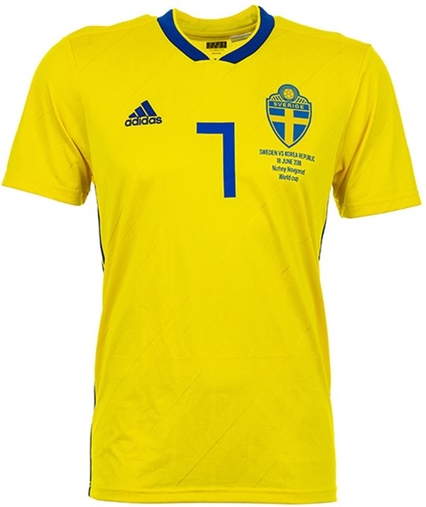 Uniforme 1 da Seleo da Sucia para a Copa do Mundo de 2018