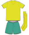 Uniforme 1 da seleção da África do Sul