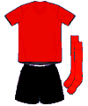 Uniforme 1 da seleção da Albânia