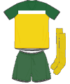 Uniforme 1 da seleção da Austrália