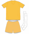 Uniforme 1 da seleção da Austrália