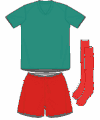 Uniforme 1 da seleção de Camarões