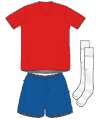 Uniforme 1 da seleção do Chile