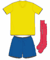 Uniforme 1 da seleção da Colômbia