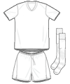 Uniforme 1 da seleção da Eslováquia