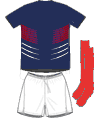 Uniforme 1 da seleção da França