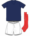 Uniforme 1 da seleção da França