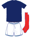 Uniforme 1 da seleção da Iugoslávia