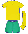 Uniforme 1 da Seleção Feminina da Jamaica