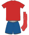 Uniforme 1 da seleção da República Tcheca (Tchéquia)