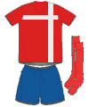 Uniforme 1 da seleção da Sérvia